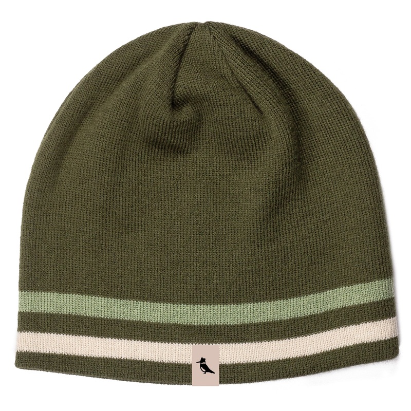 MRFC Logo Stripe Knit Beanie Deep Lichen/Desert Sage/Vintage White