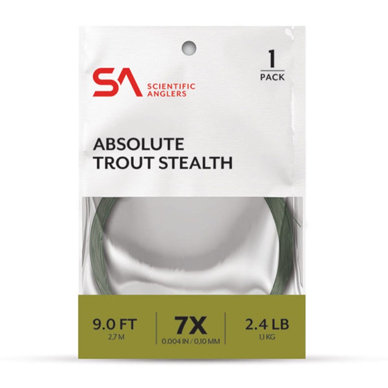 Scientific Anglers Absolute Trout Stealth Leader 9′ Single