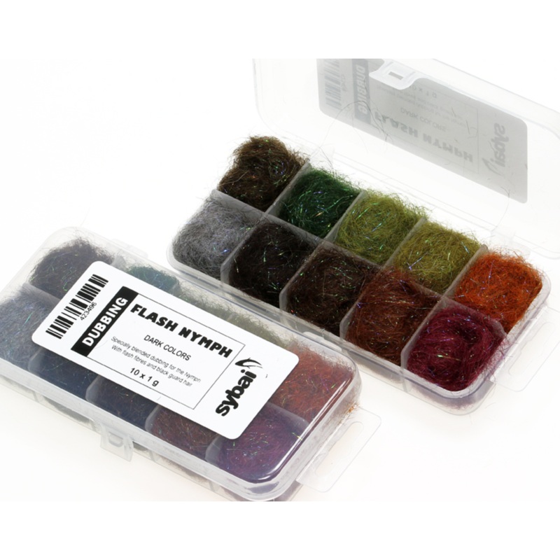 Sybai Flash Nymph Dubbing Box- Dark