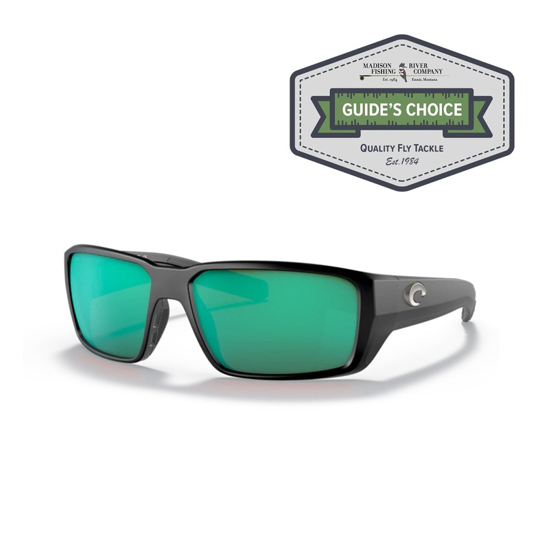 Costa Fantail Pro Sunglasses Matte Black Green Mirror 580G