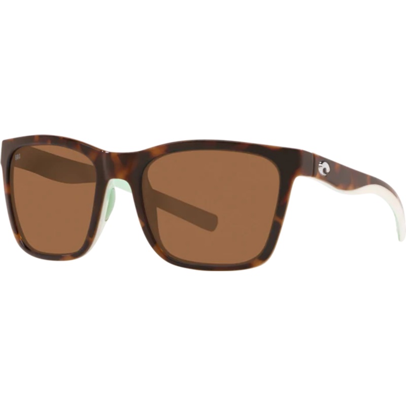 Costa Panga Sunglasses Shiny Tortoise/White/Seafoam Crystal Copper 580P