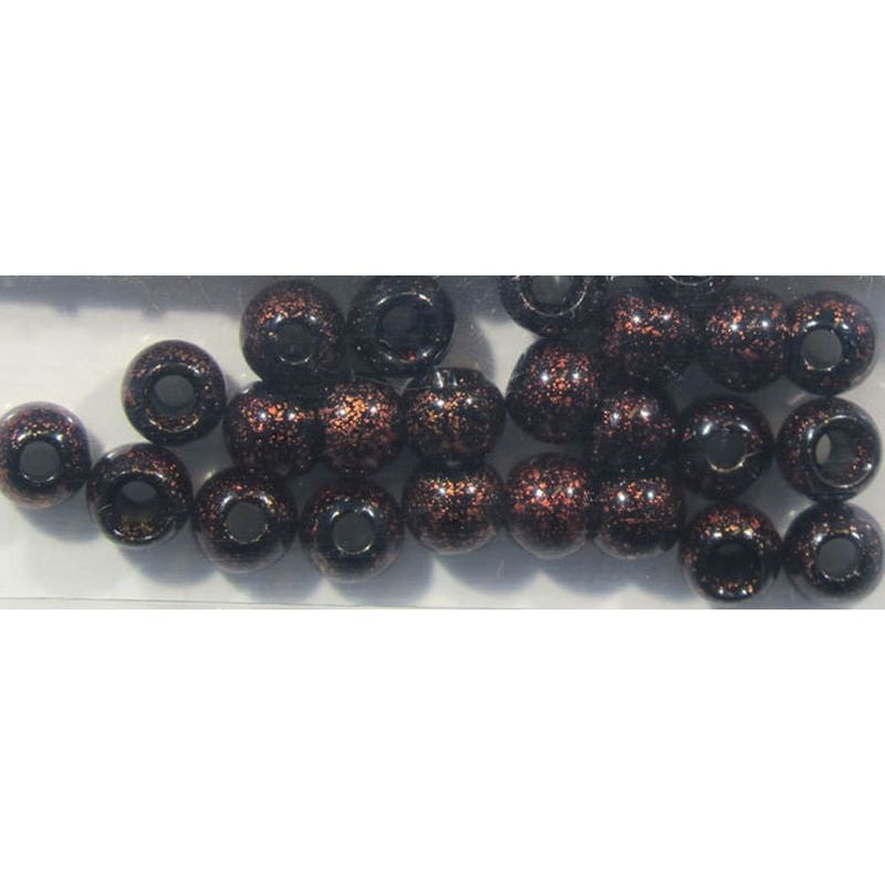 Dazzle Brass Beads – Black Ruby