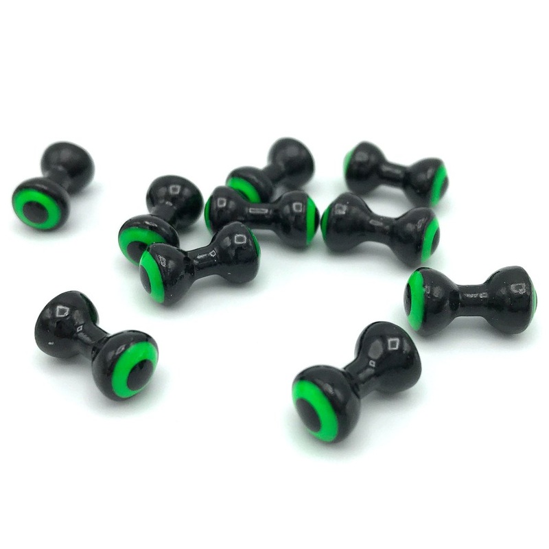 Double Pupil Lead Eyes – Black/Chartreuse