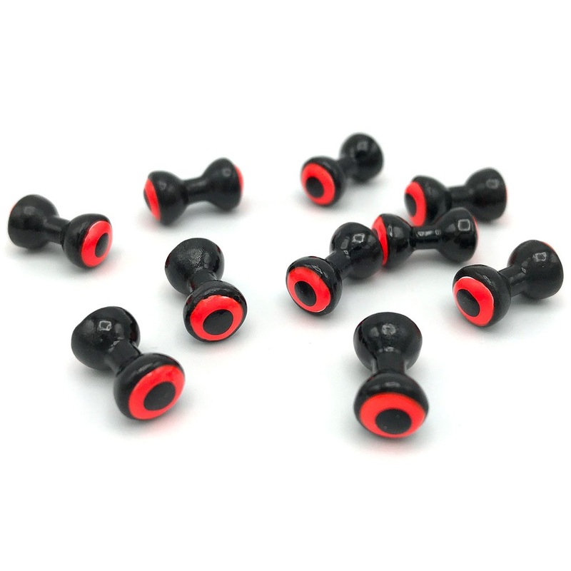 Double Pupil Lead Eyes – Black/Fl. Orange