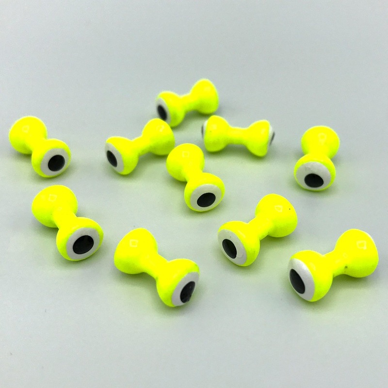 Double Pupil Lead Eyes – Chartreuse/White