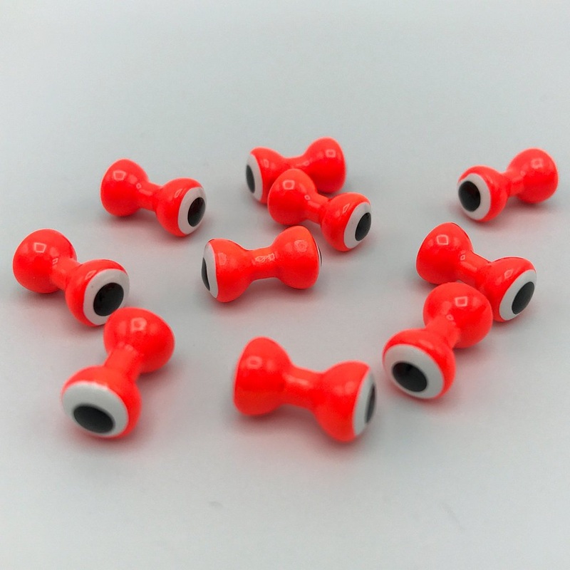 Double Pupil Lead Eyes – Fl. Orange/White