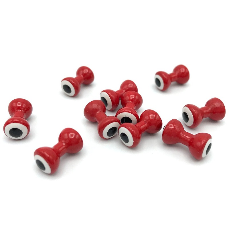 Double Pupil Lead Eyes – Red/White