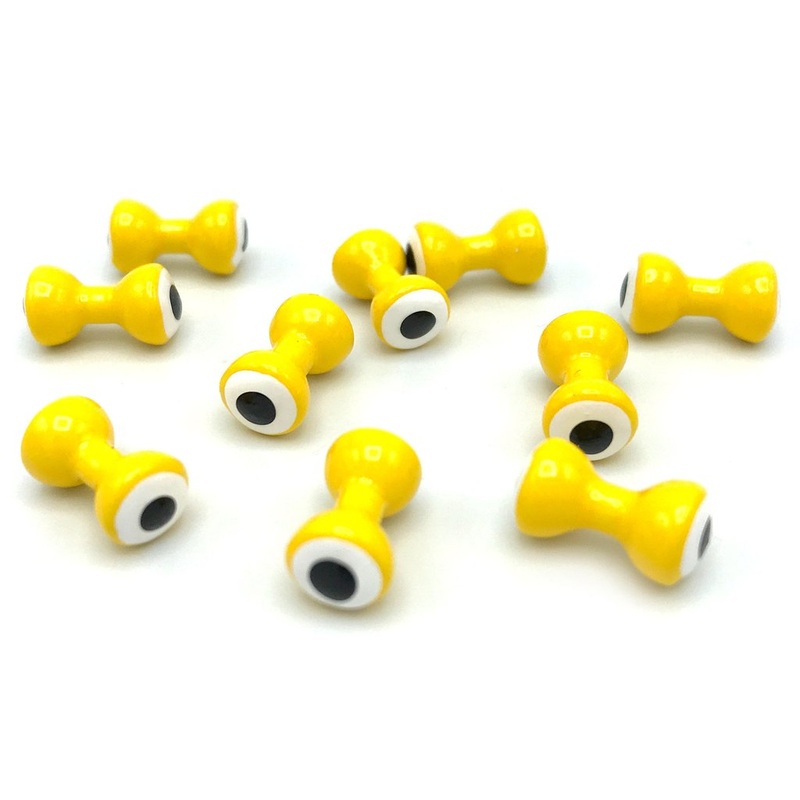 Double Pupil Lead Eyes – Yellow/White