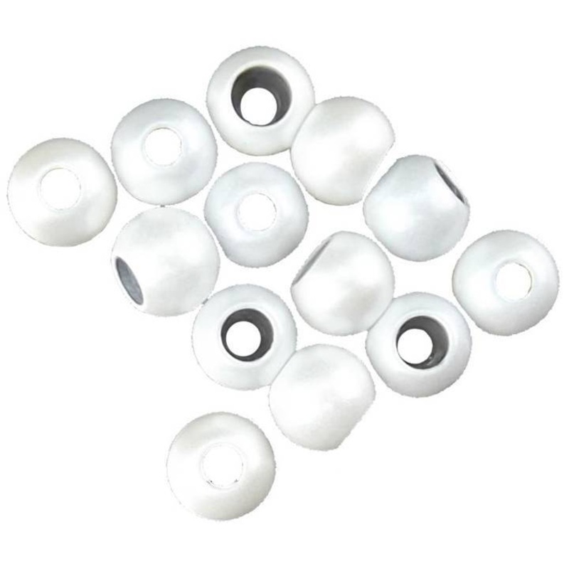 Painted Cyclops Beads – Pearl White