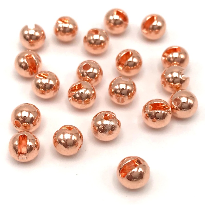 Slotted Tungsten Beads – Copper