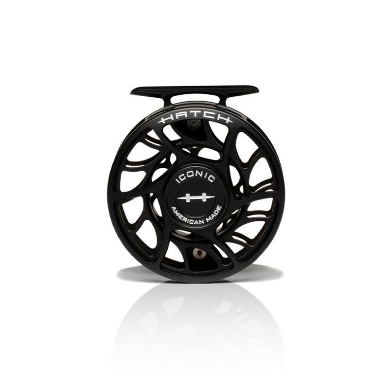 Hatch Iconic 4 Plus Fly Reel Black