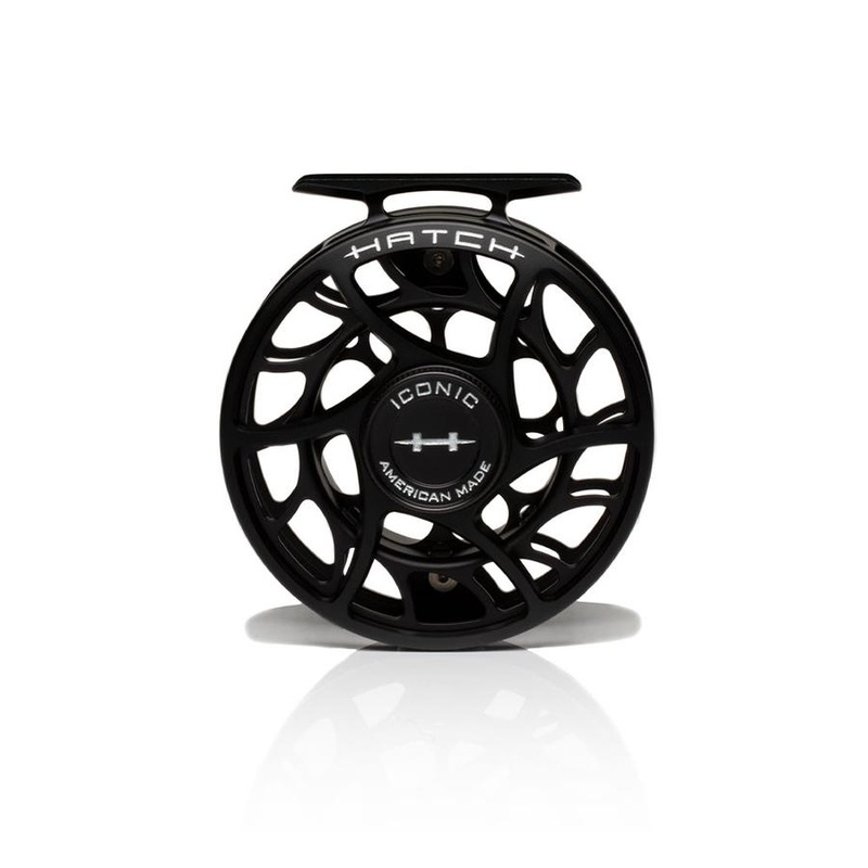 Hatch Iconic 5 Plus Fly Reel Black
