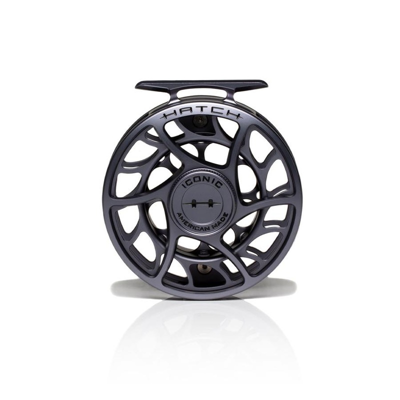 Hatch Iconic 5 Plus Fly Reel Grey