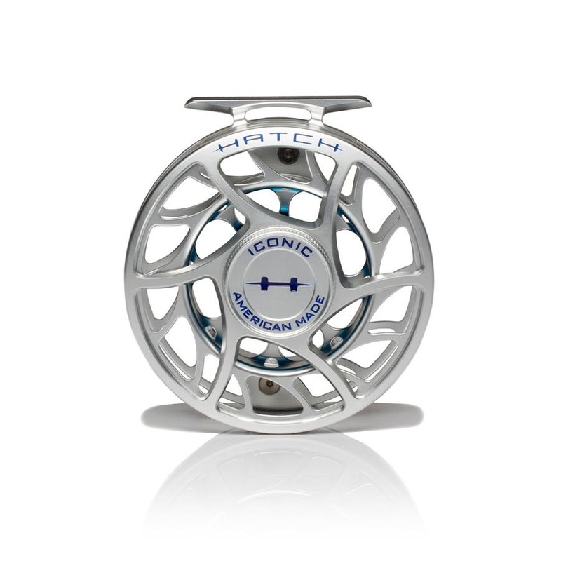 Hatch Iconic 7 Plus Fly Reel Clear Blue