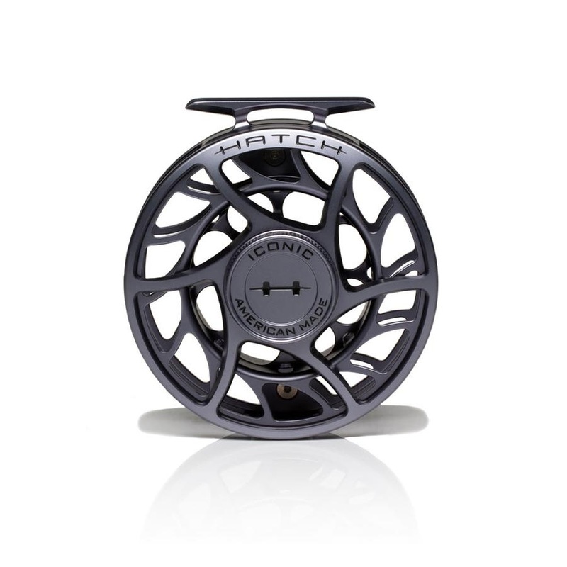 Hatch Iconic 7 Plus Fly Reel Grey