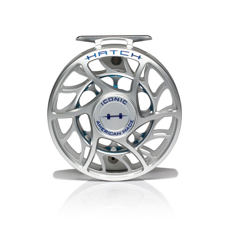 Hatch Iconic 9 Plus Fly Reel Clear Blue