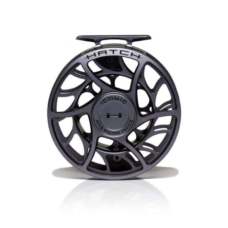 Hatch Iconic 9 Plus Fly Reel Grey
