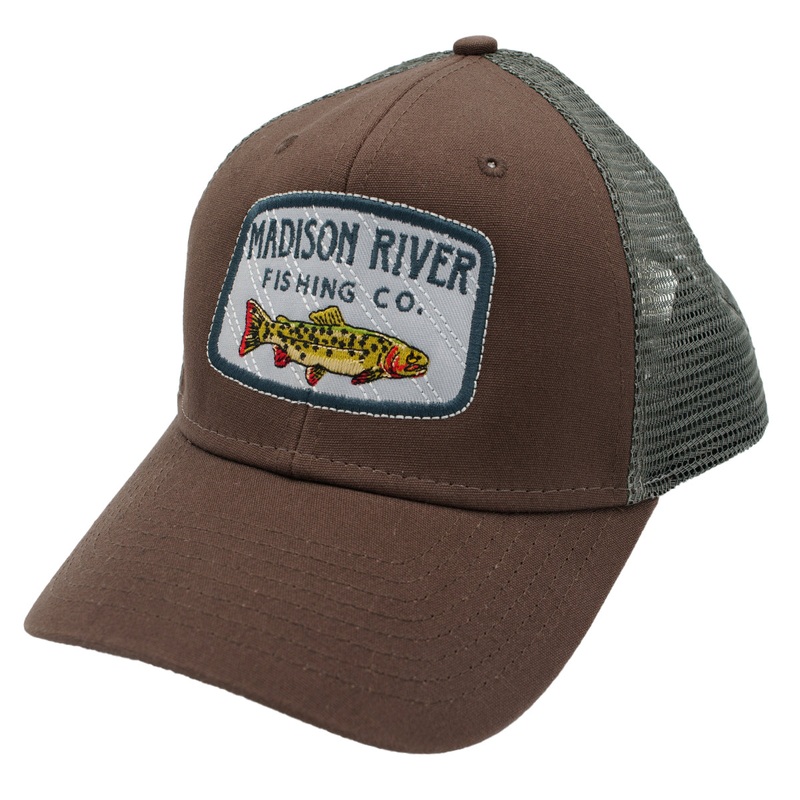 MRFC Logo Industrial Mesh Quilted Trucker Coffee Grey