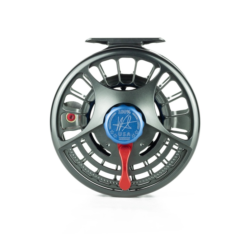 Seigler Fly Reel BF (11, 12, 13wt) Red/White/Blue
