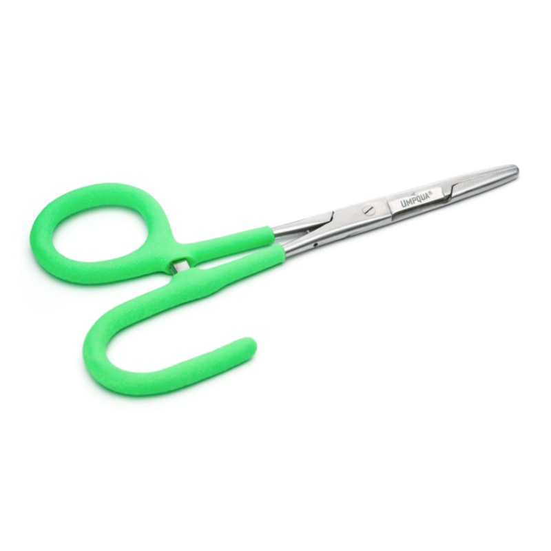 Umpqua River Grip Scissors/Forceps Open Loop Green 6″