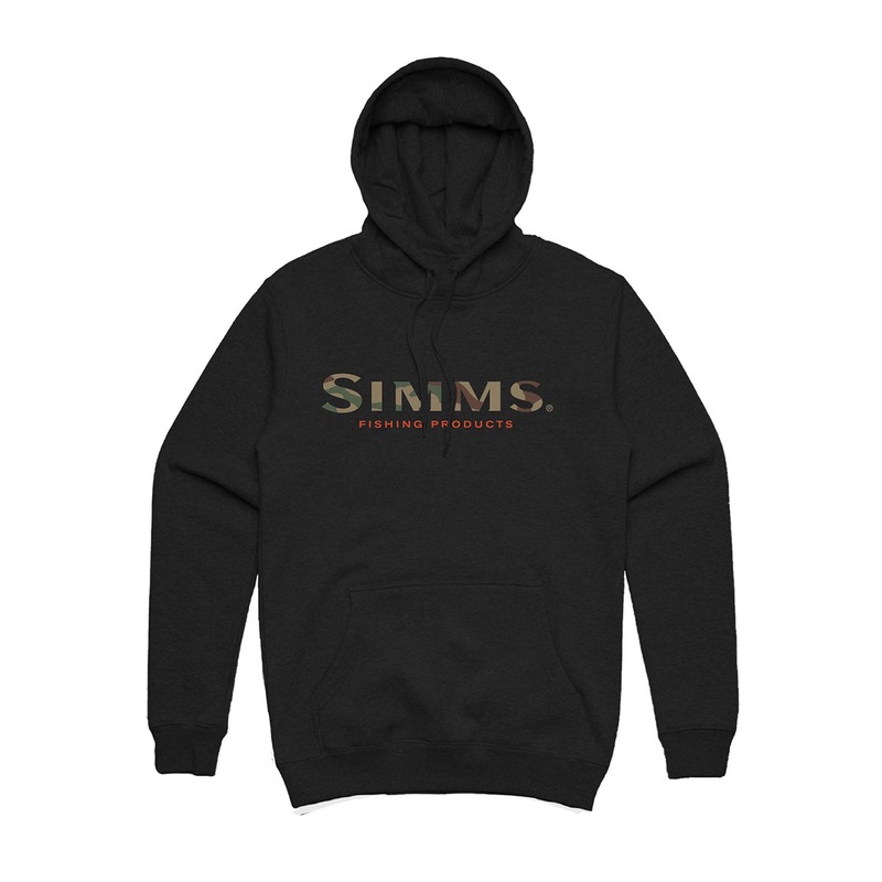 Simms Logo Hoody – Black