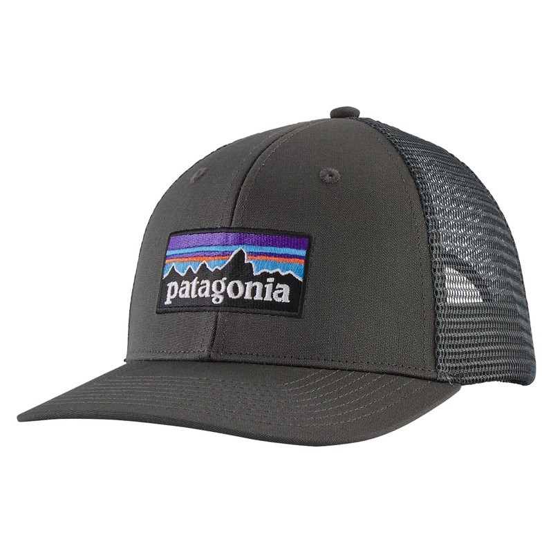 Patagonia P-6 Logo Trucker Hat Forge Grey