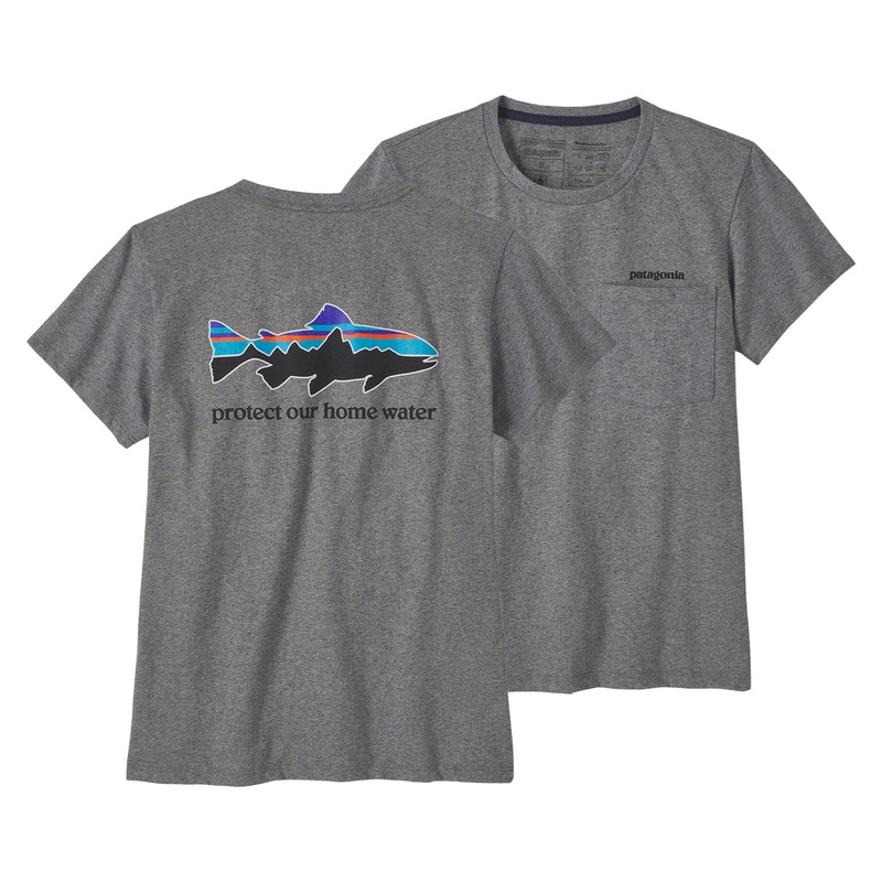 Patagonia Womens Home Water Pocket Responsibili-Tee – Gravel Heather