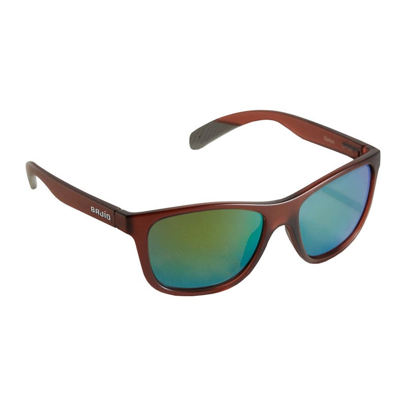 Bajio Sunglasses Gates Guava Matte Permit Green Mirror
