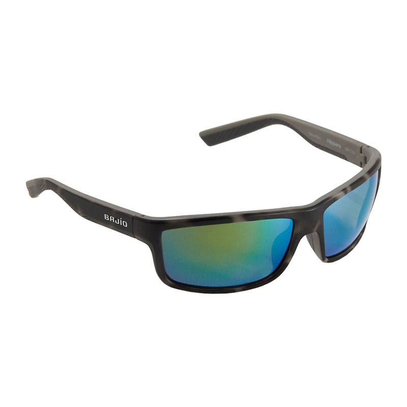 Bajio Sunglasses Nippers Squall Tortoise Matte Permit Green Mirror