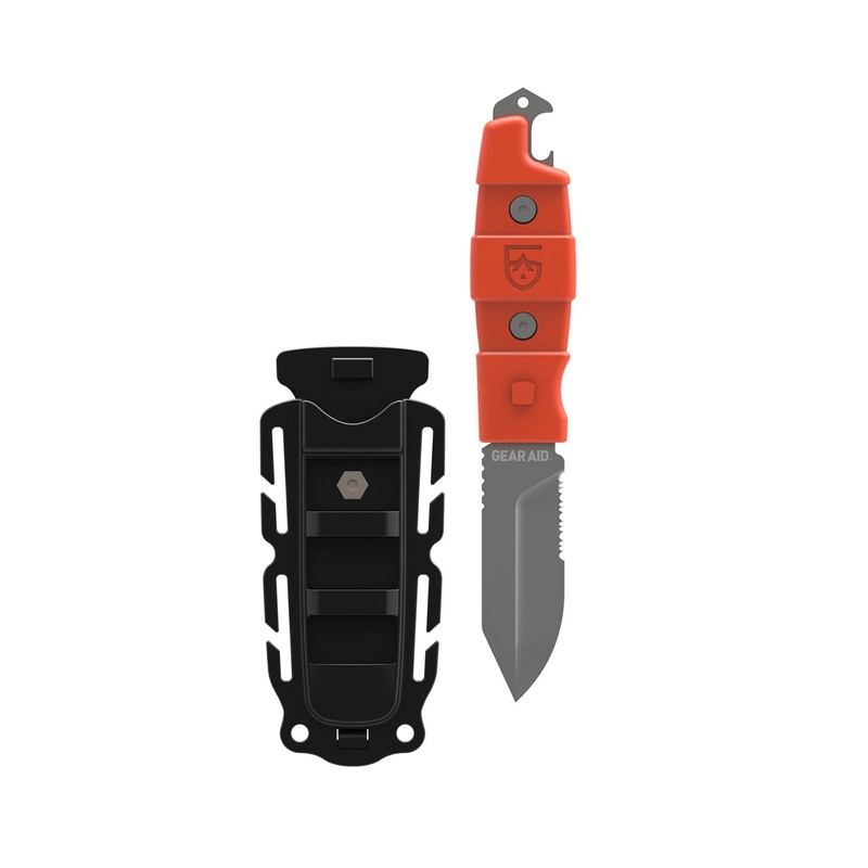 Gear Aid Buri Drop Point Knife Orange