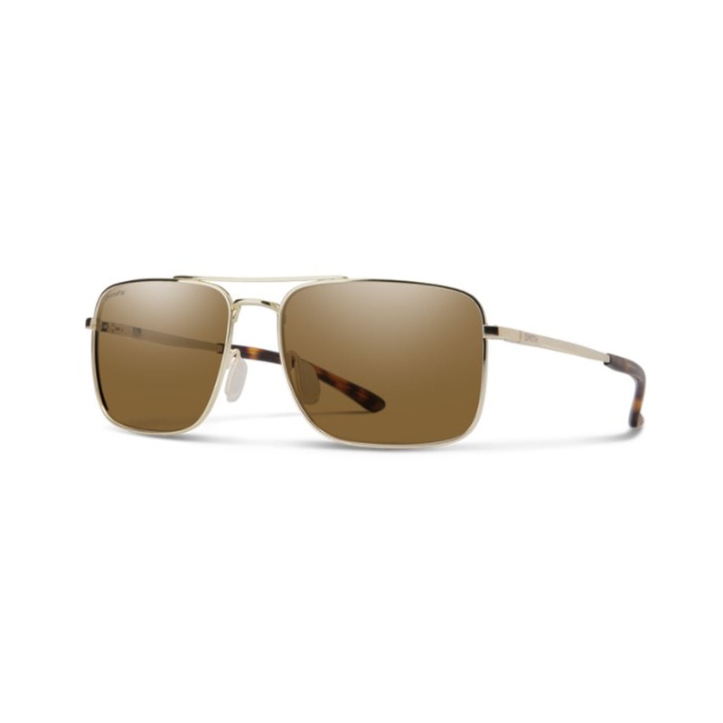 Smith Outcome Sunglasses Gold ChromaPop Polarized Brown