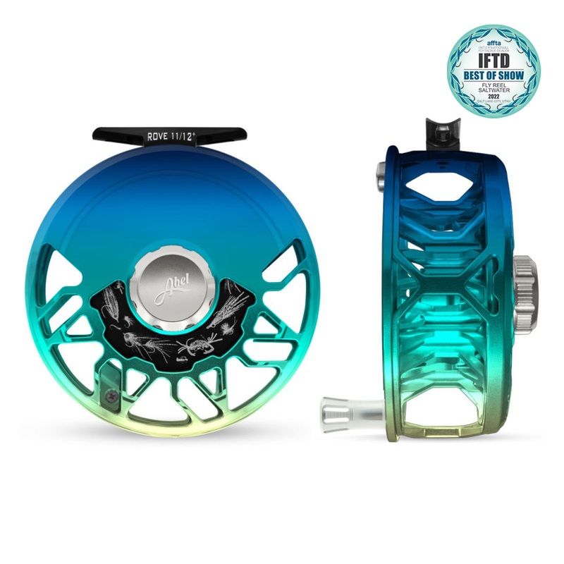 Abel ROVE Reel 11/12+ Flats Fade, Platinum Drag Knob with Platinum Handle