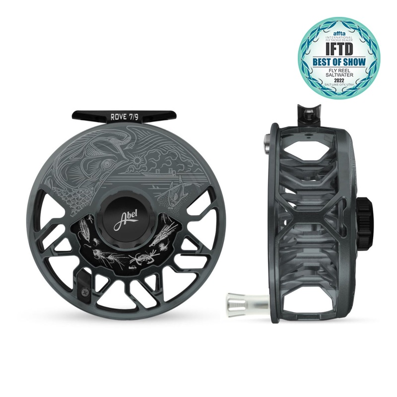 Abel ROVE Reel 7/9 Slate Gray Underwood Salt with Platinum Handle