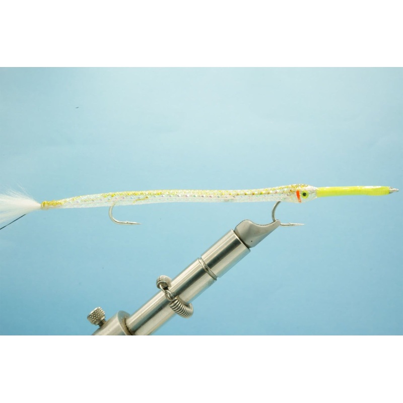 Dino’s Cuda Chartreuse/White #2