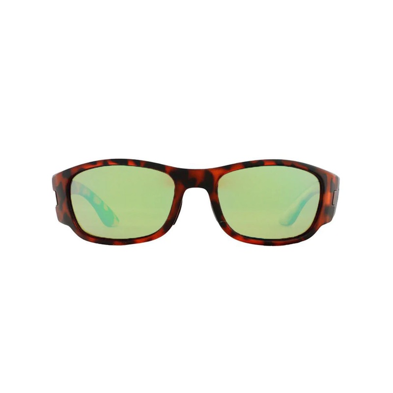 Rheos Sunglasses Bahias Tortoise Frame Emerald Lenses