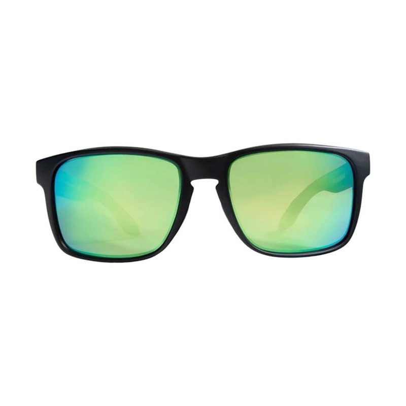 Rheos Sunglasses Coopers Gunmetal Frame Emerald Lenses