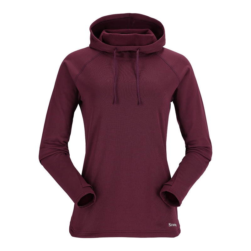 Simms Womens Heavyweight Baselayer Hoody Mulberry