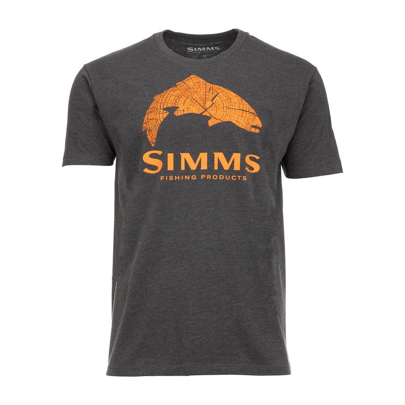 Simms Wood Trout Fill T-Shirt Flame