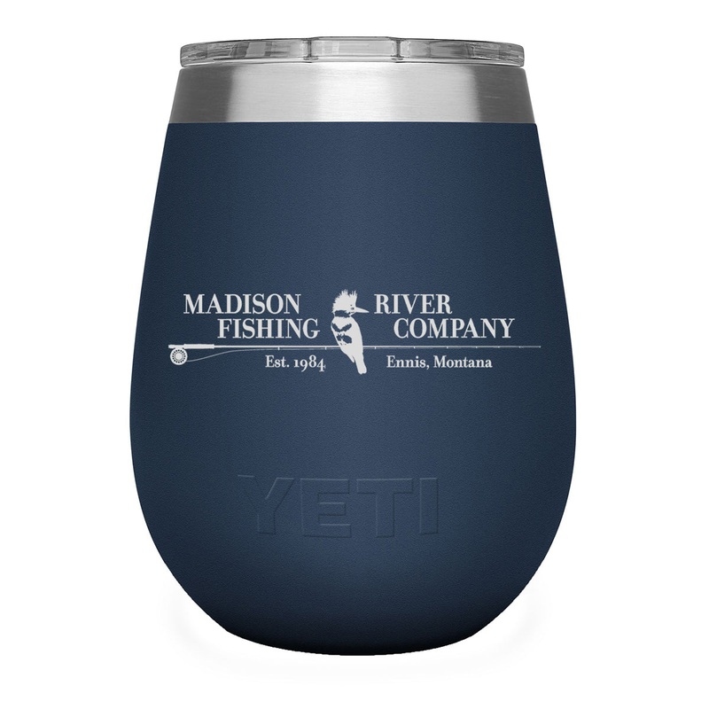 YETI 10oz Rambler Wine Tumbler MRFC Logo Navy