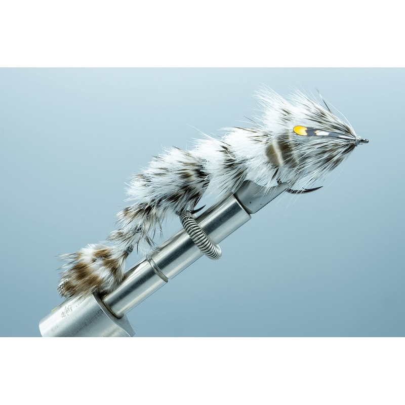 Chocklett’s Feather Changer (LARGE double hook) Salt & Pepper
