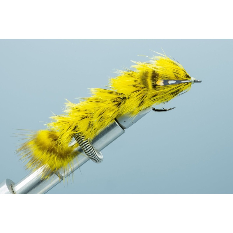 Chocklett’s Feather Changer (SMALL single hook) Olive/Yellow