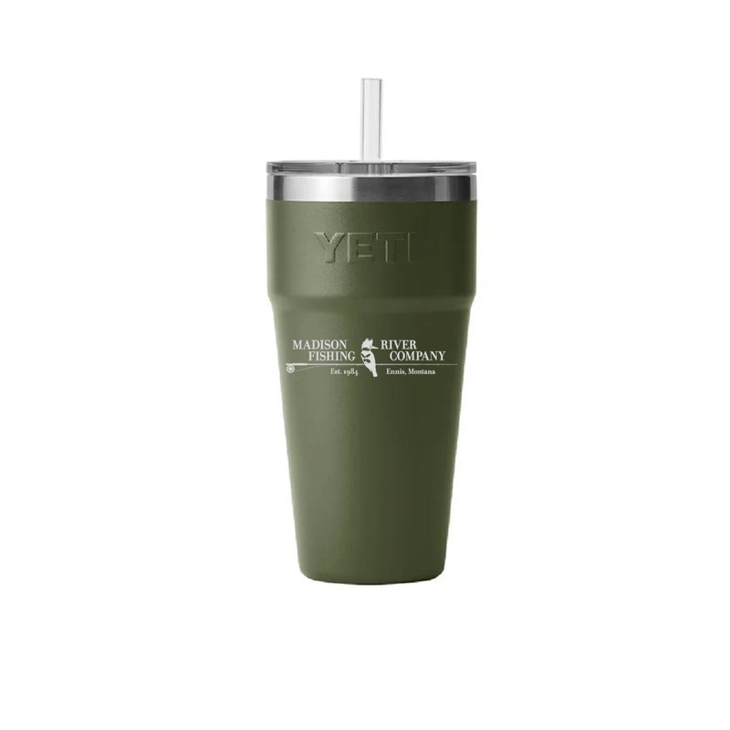 YETI MRFC Logo Rambler 26 Straw Cup Highlands Olive
