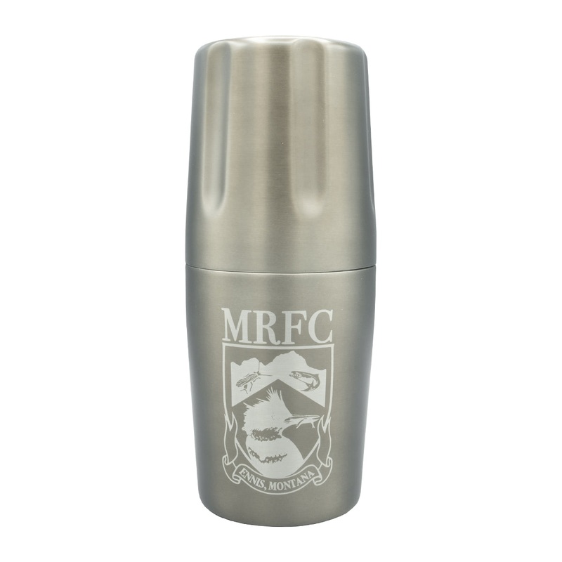 High Camp Flasks MRFC Badge Logo Firelight Flask 375mL (12.7oz.) Gunmetal