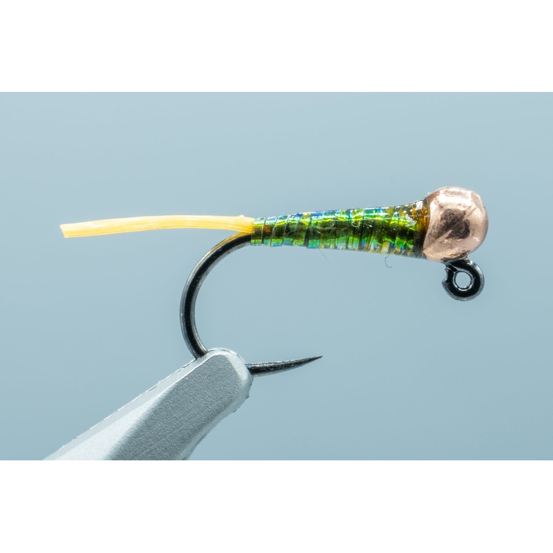 Moore’s Next Gen Perdigon Peacock & Orange Barbless #16