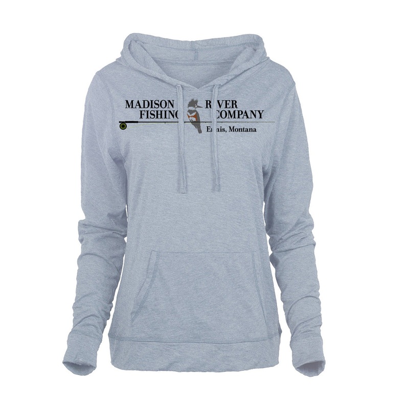 MRFC Logo Womens Slub Hoodie Blue Fog