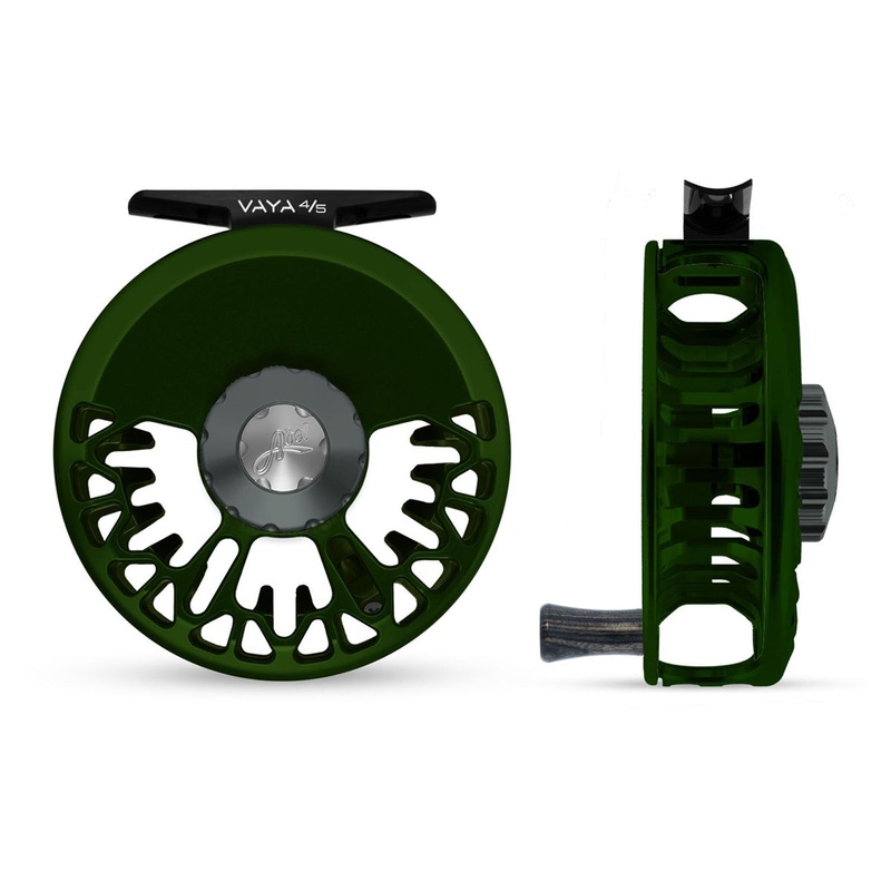 Abel Vaya Reel 4/5 Deep Green, Slate Gray Drag Knob with Ebony Handle