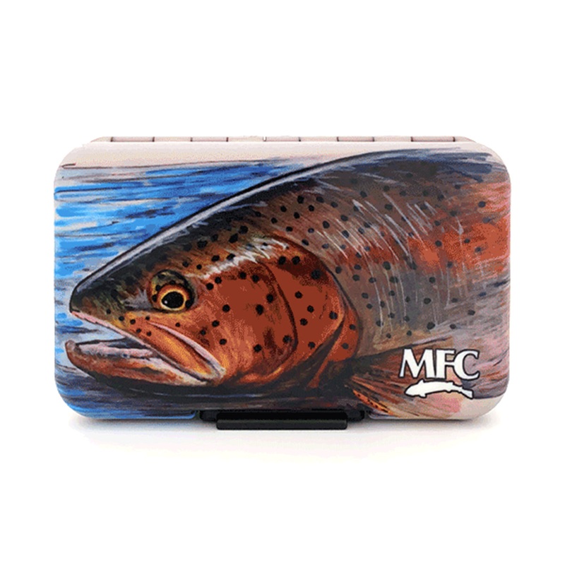 MFC Fly Box – Poly (Optional Leaf) Hallock’s Rainbow Trout