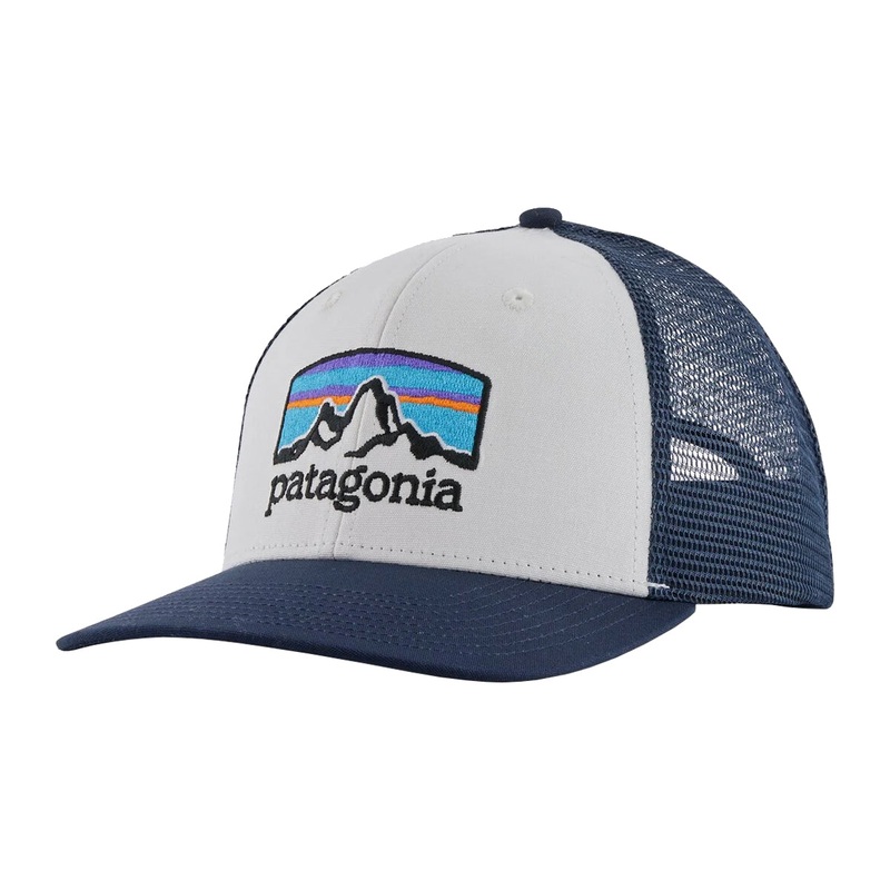 Patagonia Fitz Roy Horizons Trucker Hat White w/New Navy