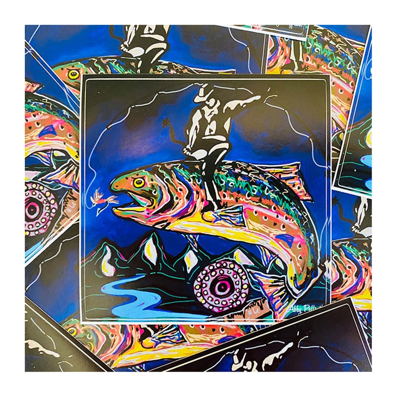 Abby Paffrath Trout Rodeo Sticker