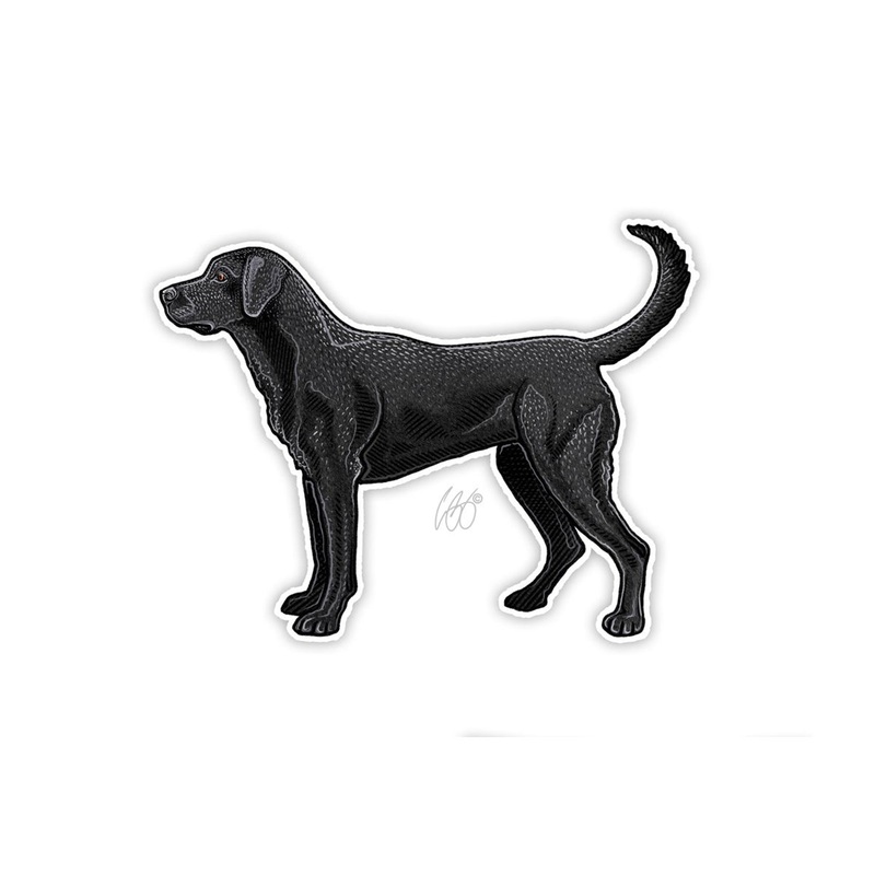 Black Lab Sticker